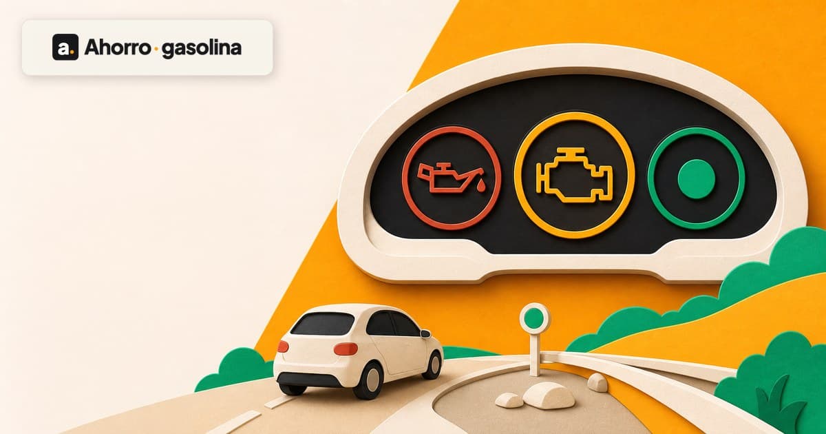 Testigos del coche: cuándo puedes seguir y cuándo debes parar