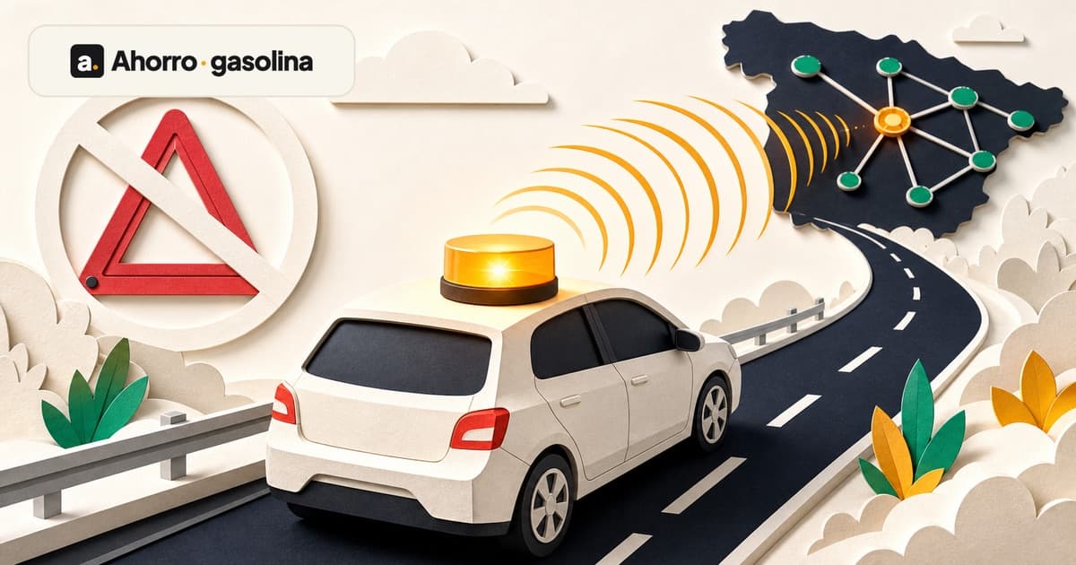Baliza V-16 conectada: qué es obligatorio llevar en el coche en 2026