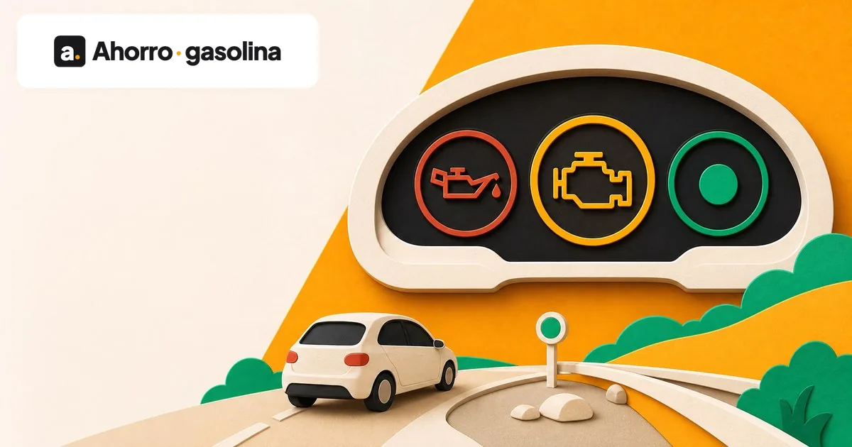 Testigos del coche: cuándo puedes seguir y cuándo debes parar